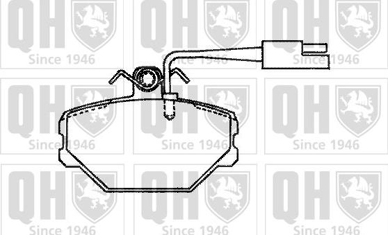 Quinton Hazell BP596 - Bremžu uzliku kompl., Disku bremzes autospares.lv