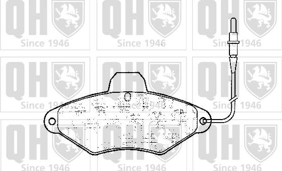 Quinton Hazell BP597 - Bremžu uzliku kompl., Disku bremzes www.autospares.lv