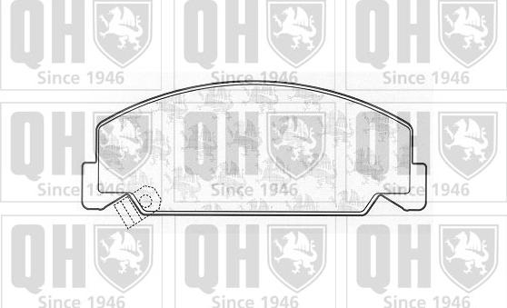 Quinton Hazell BP549 - Brake Pad Set, disc brake www.autospares.lv