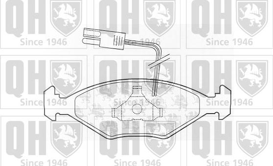 Quinton Hazell BP545 - Bremžu uzliku kompl., Disku bremzes www.autospares.lv