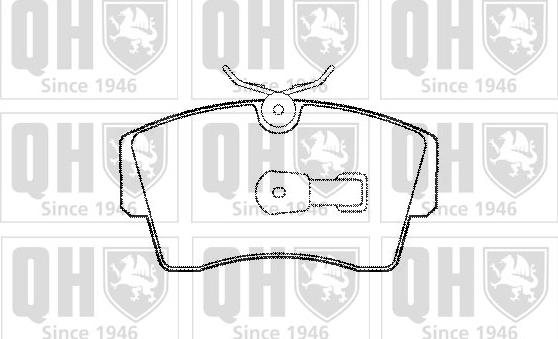 Quinton Hazell BP546 - Тормозные колодки, дисковые, комплект www.autospares.lv