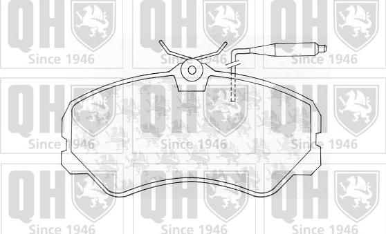 Quinton Hazell BP540 - Тормозные колодки, дисковые, комплект www.autospares.lv