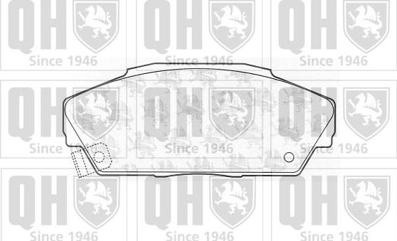 Quinton Hazell BP548 - Brake Pad Set, disc brake www.autospares.lv