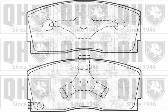 Quinton Hazell BP542 - Bremžu uzliku kompl., Disku bremzes www.autospares.lv