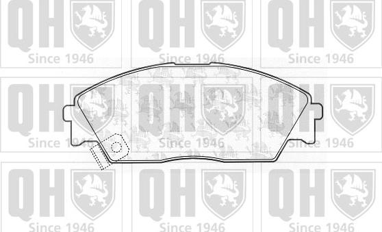 Quinton Hazell BP550 - Brake Pad Set, disc brake www.autospares.lv