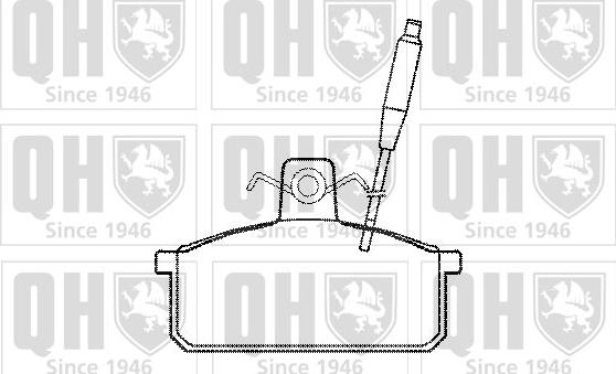 Quinton Hazell BP557 - Brake Pad Set, disc brake www.autospares.lv