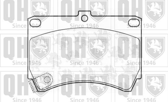 Quinton Hazell BP567 - Bremžu uzliku kompl., Disku bremzes autospares.lv