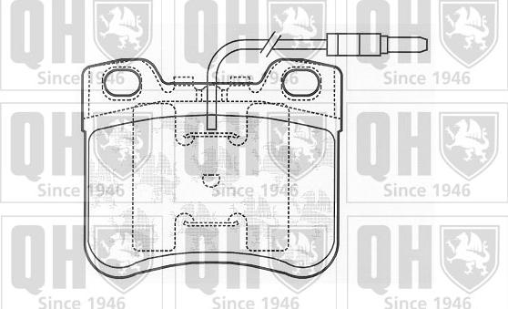 Quinton Hazell BP500 - Bremžu uzliku kompl., Disku bremzes www.autospares.lv