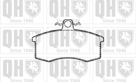 Quinton Hazell BP501 - Bremžu uzliku kompl., Disku bremzes www.autospares.lv