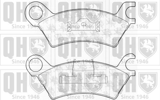 Quinton Hazell BP507 - Bremžu uzliku kompl., Disku bremzes www.autospares.lv