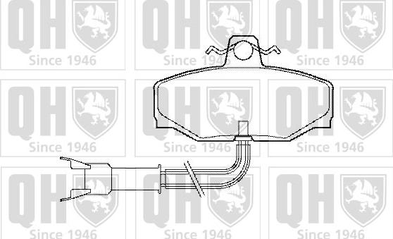 Quinton Hazell BP518 - Bremžu uzliku kompl., Disku bremzes www.autospares.lv