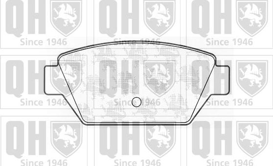 Quinton Hazell BP513 - Brake Pad Set, disc brake www.autospares.lv