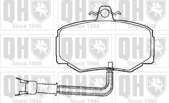 Quinton Hazell BP517 - Тормозные колодки, дисковые, комплект www.autospares.lv