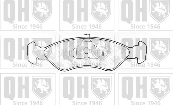 Quinton Hazell BP585 - Тормозные колодки, дисковые, комплект www.autospares.lv