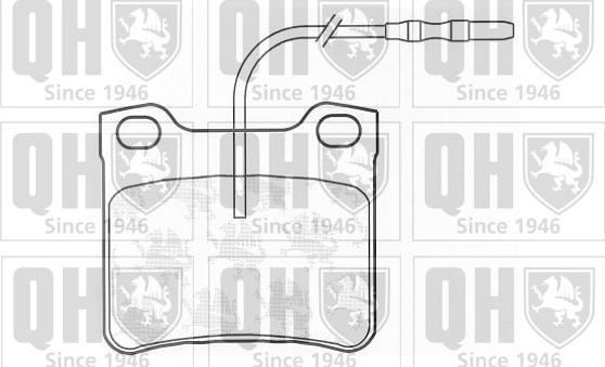 Quinton Hazell BP581 - Bremžu uzliku kompl., Disku bremzes www.autospares.lv