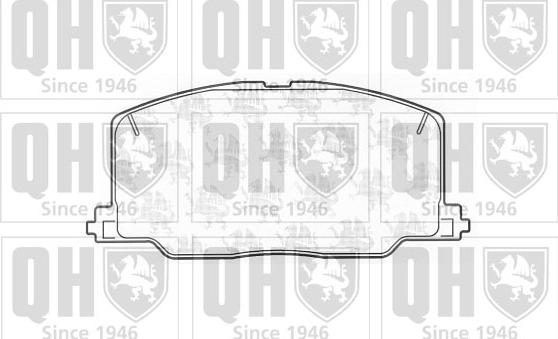 Quinton Hazell BP588 - Brake Pad Set, disc brake www.autospares.lv