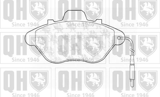 Quinton Hazell BP582 - Bremžu uzliku kompl., Disku bremzes www.autospares.lv