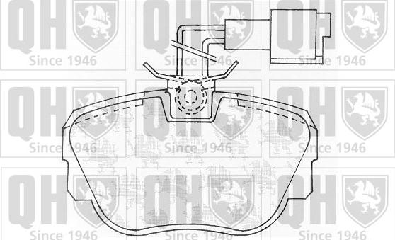 Quinton Hazell BP534 - Тормозные колодки, дисковые, комплект www.autospares.lv