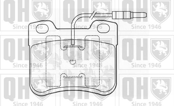 Quinton Hazell BP538 - Bremžu uzliku kompl., Disku bremzes www.autospares.lv