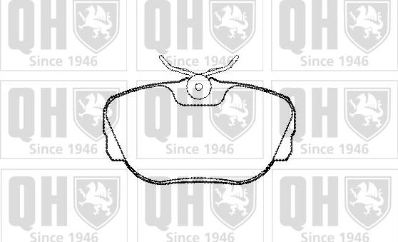 Quinton Hazell BP533 - Тормозные колодки, дисковые, комплект www.autospares.lv