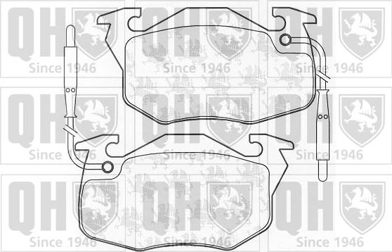 Quinton Hazell BP537 - Brake Pad Set, disc brake www.autospares.lv