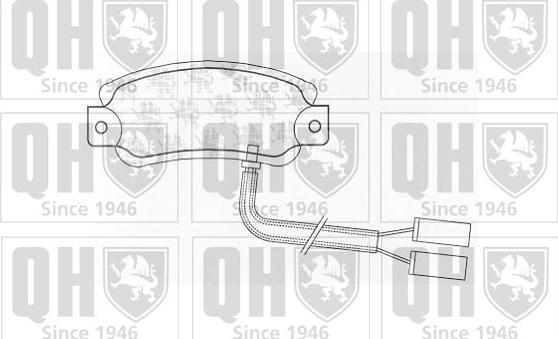 Quinton Hazell BP529 - Bremžu uzliku kompl., Disku bremzes autospares.lv