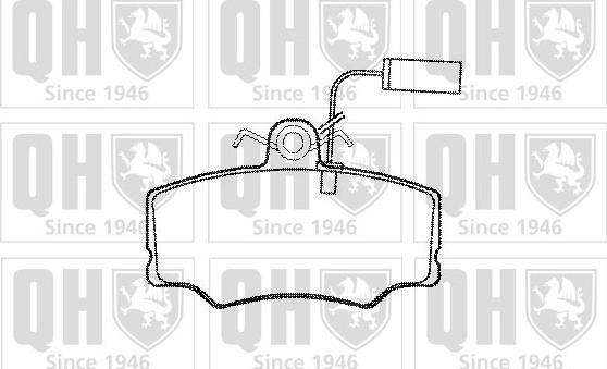 Quinton Hazell BP525 - Bremžu uzliku kompl., Disku bremzes www.autospares.lv