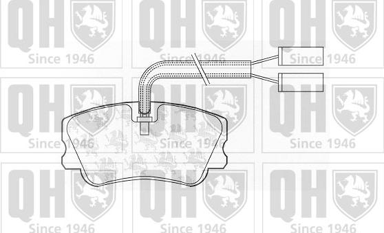 Quinton Hazell BP528 - Bremžu uzliku kompl., Disku bremzes www.autospares.lv