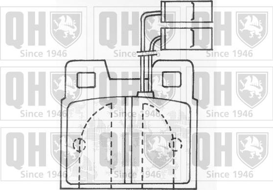 Quinton Hazell BP527 - Тормозные колодки, дисковые, комплект www.autospares.lv