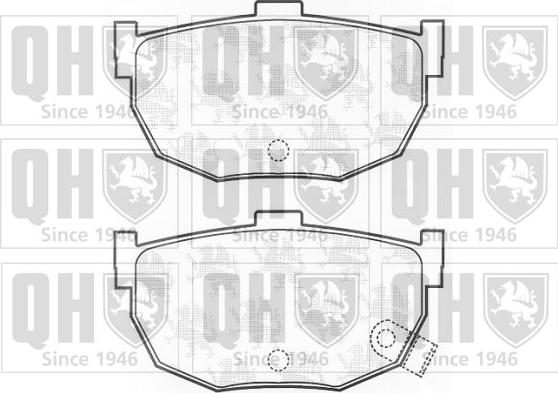 Quinton Hazell BP575 - Brake Pad Set, disc brake www.autospares.lv