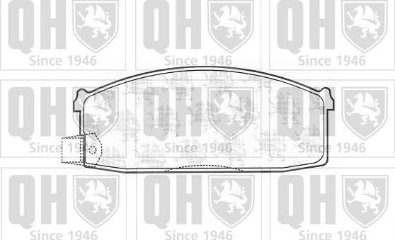 Quinton Hazell BP576 - Brake Pad Set, disc brake www.autospares.lv