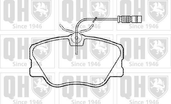 Quinton Hazell BP570 - Bremžu uzliku kompl., Disku bremzes autospares.lv