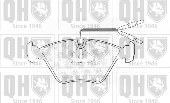 Quinton Hazell BP699 - Bremžu uzliku kompl., Disku bremzes www.autospares.lv