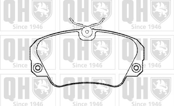 Quinton Hazell BP694 - Brake Pad Set, disc brake www.autospares.lv