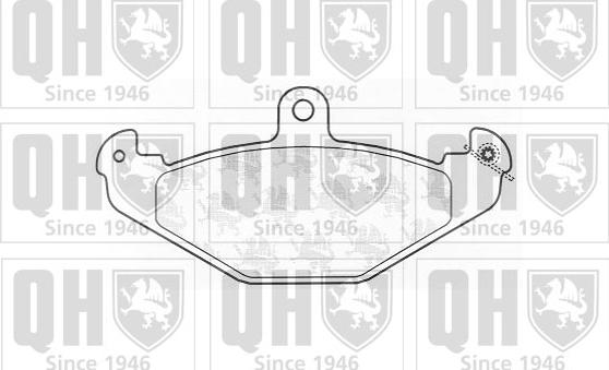 Quinton Hazell BP696 - Bremžu uzliku kompl., Disku bremzes autospares.lv