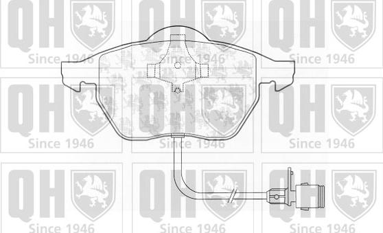 Quinton Hazell BP691 - Тормозные колодки, дисковые, комплект www.autospares.lv