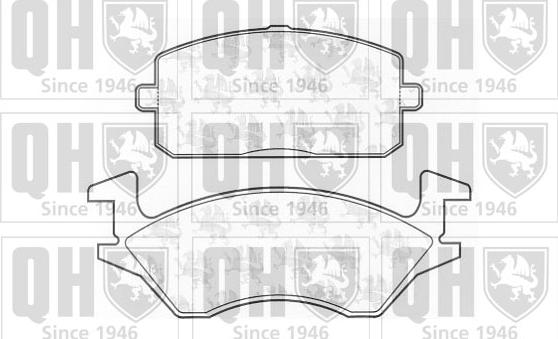 Quinton Hazell BP654 - Brake Pad Set, disc brake www.autospares.lv