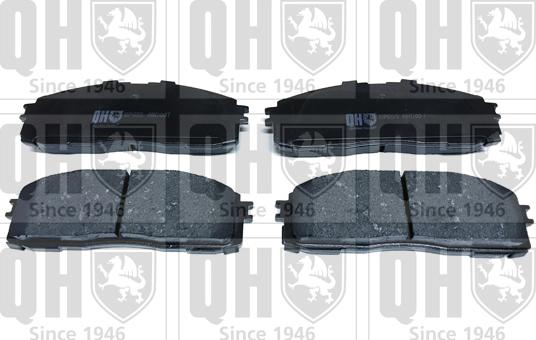 Quinton Hazell BP655 - Brake Pad Set, disc brake www.autospares.lv