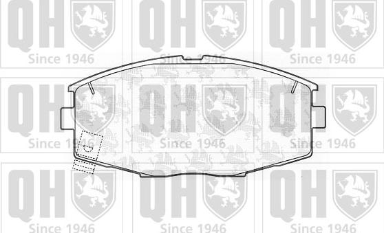 Quinton Hazell BP656 - Тормозные колодки, дисковые, комплект www.autospares.lv