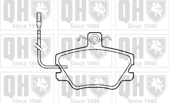 Quinton Hazell BP653 - Bremžu uzliku kompl., Disku bremzes www.autospares.lv