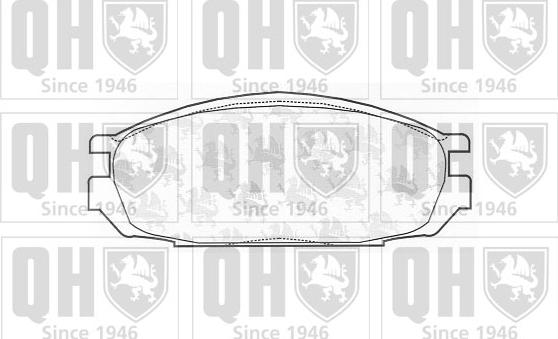 Quinton Hazell BP660 - Bremžu uzliku kompl., Disku bremzes www.autospares.lv