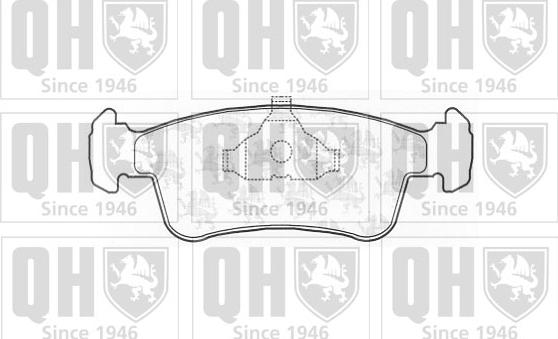 Quinton Hazell BP662 - Brake Pad Set, disc brake www.autospares.lv