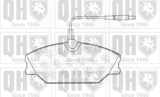 Quinton Hazell BP605 - Brake Pad Set, disc brake www.autospares.lv