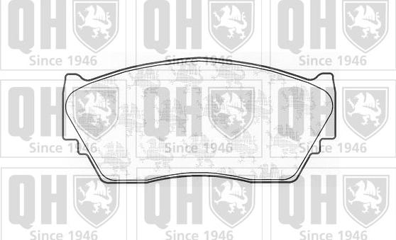 Quinton Hazell BP603 - Brake Pad Set, disc brake www.autospares.lv