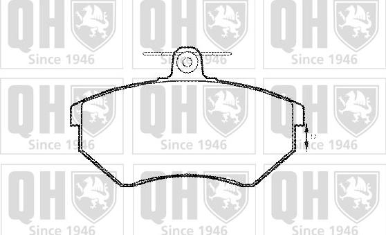 Quinton Hazell BP607 - Тормозные колодки, дисковые, комплект www.autospares.lv