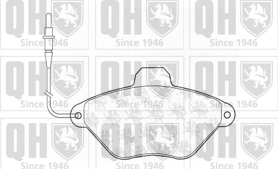 Quinton Hazell BP610 - Bremžu uzliku kompl., Disku bremzes www.autospares.lv