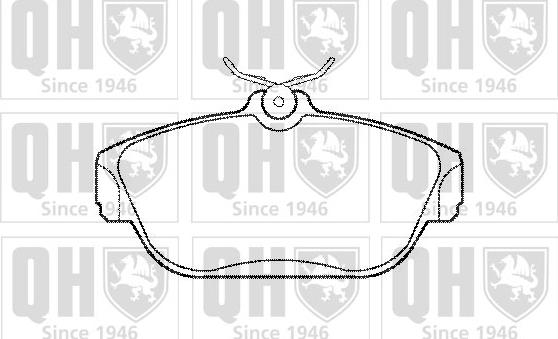 Quinton Hazell BP612 - Bremžu uzliku kompl., Disku bremzes www.autospares.lv