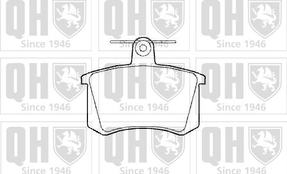 Quinton Hazell BP685 - Тормозные колодки, дисковые, комплект www.autospares.lv