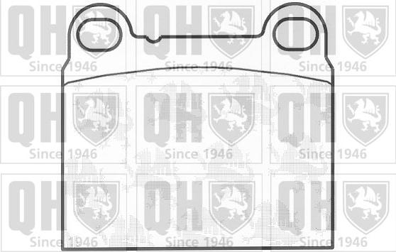 Quinton Hazell BP686 - Bremžu uzliku kompl., Disku bremzes www.autospares.lv