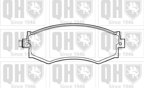 Quinton Hazell BP682 - Brake Pad Set, disc brake www.autospares.lv